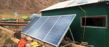 Ya hay energía solar disponible en el Parque Aconcagua